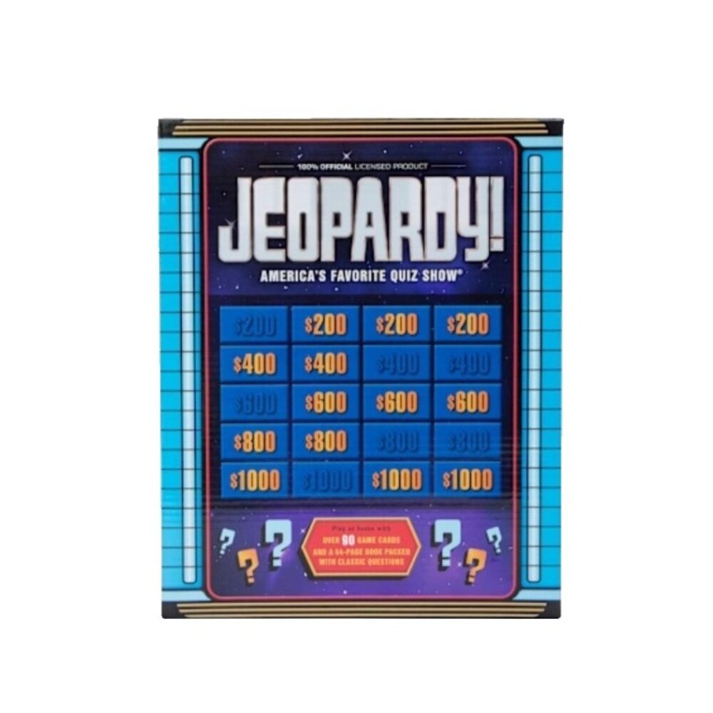 Jeopardy! Game Play at Home Over 90 Game Cards | Book of Questions Party Travel